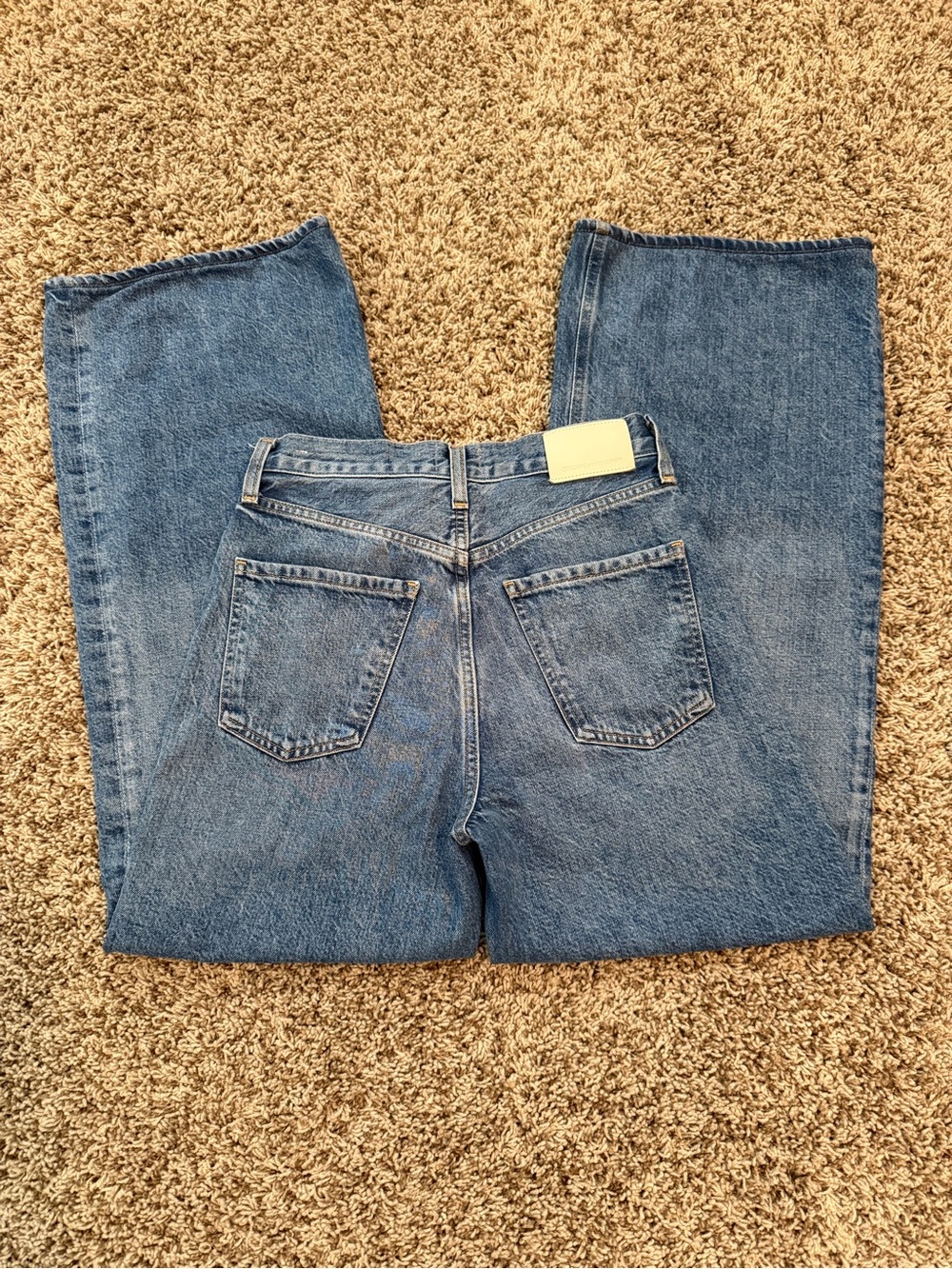 Citizens Of Humanity Paloma Medium Blue Baggy Wide-Leg High-Rise Jeans sz 24 - Picture 11 of 16